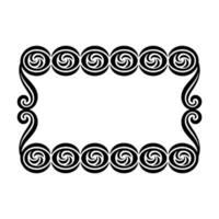 Intricate Celtic Spiral Border, Elegant Element vector