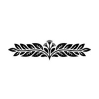 Elegant Botanical Border, Vintage Style - Branch vector