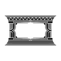 Art Deco Frame, Geometric Elegance, Vintage, Linear vector