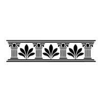 Classical Column Border, Elegant, Minimalist Illustration vector