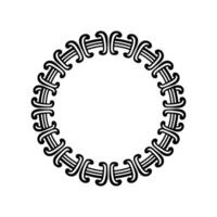 Intricate Celtic Circle, Minimalist, Pattern vector