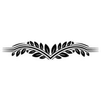 Elegant Laurel Branch Border, Vintage Element vector