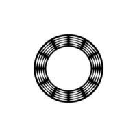 Minimalist Circular Lattice, Modern Element vector