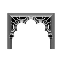 Geometric Archway, Minimalist, Black White - Arch - Ornamentation vector