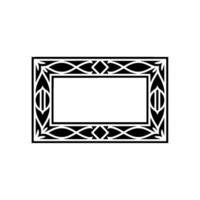 Art Deco Frame, Geometric Ornamentation, Elegant Border, Pattern - Art deco vector