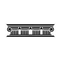 Geometric Column Border, Minimalist, Architecture vector