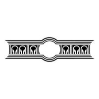 Art Deco Border, Geometric Ornamentation, Elegant, Ornament vector