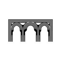 Minimalist Archway, Layered Lines, Geometric vector