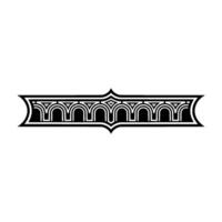 Art Deco Ornament Border, Elegant Element - Pattern - Art deco vector