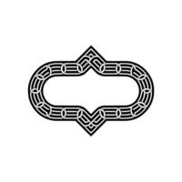 Geometric Celtic Frame, Minimalist, Ornament vector