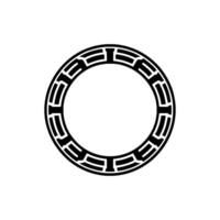 Geometric Circle Border, Classical, Minimalist vector