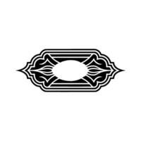 Art Deco Emblem, Geometric Ornament, Vintage, Gradient vector