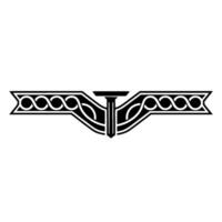 Art Deco Crest Geometric Ornamentation, Vintage Elegance - Art deco vector
