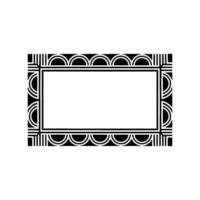 Art Deco Frame, Geometric, Minimalist Elegance - Art deco vector
