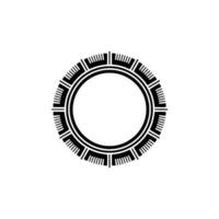 Geometric Circle Frame, Minimalist, Modern Abstract - Outline vector