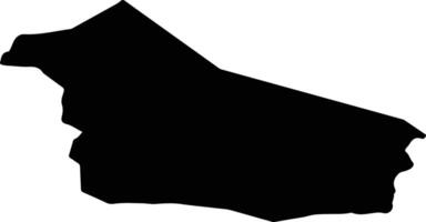 Sant Julia de Loria Andorra silhouette map vector