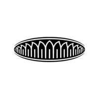 Gothic Arch Emblem, Minimalist, Symbolic vector