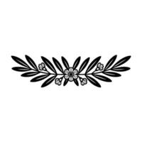 Elegant Botanical Border, Minimalist, Wreath vector