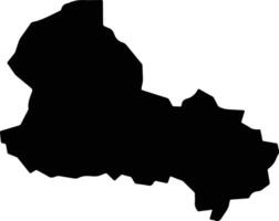 Santa Clara de Olimar Uruguay silhouette map vector