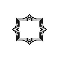 Elegant Geometric Frame, Vintage Style, Minimalist vector