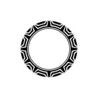 Tribal Ring Frame, Geometric, Minimalist vector
