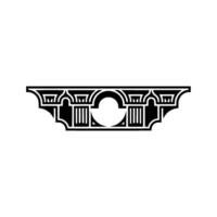 Art Deco Archway Emblem, Geometric, Minimalist, Symmetry vector