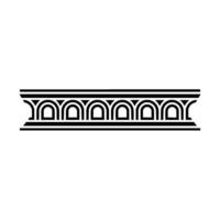 Art Deco Banding Ornament, Geometric Elegance vector