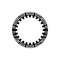 Geometric Tribal Circle, Minimalist - Frame vector