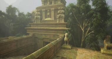 CGI of a temple in the middle of nowhere video