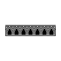 Gothic Arch Border, Minimalist, Elegant Ornamentation - Ornament vector