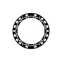Geometric Cybernetic Circle, Minimalist vector