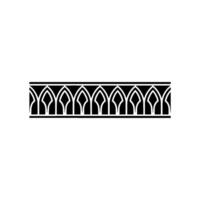 Gothic Arch Border, Minimalist, Elegant Ornamentation, Ornament vector