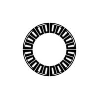 Geometric Circle Pattern, Minimalist, Circular Progression vector