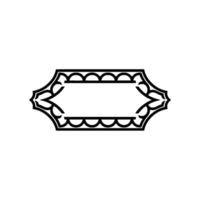 Elegant Ornamental Frame, Minimalist - Ornament vector