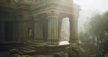 Conceptual CGI of a temple in the middle of nowhere video