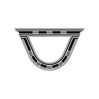 Geometric Arch Ornament, Deco Style vector