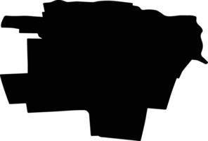 SANTANDREI Romania silhouette map vector