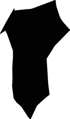 Santiago Apoala Mexico silhouette map