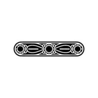 Steampunk Gear Border, Vintage Mechanical Ornamentation vector