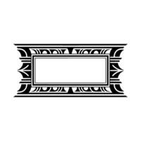 Art Deco Frame, Elegant Border, Vintage, Minimalist Ornamentation, Typography vector