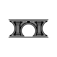 Geometric Archway, Vintage Style, Minimalist vector