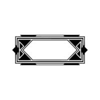 Art Deco Frame, Geometric, Elegant Border, Vintage Style, Retro - Art deco vector