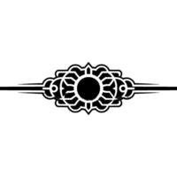 Geometric Ornament, Circular Focal Point, Minimalist - Symmetry vector
