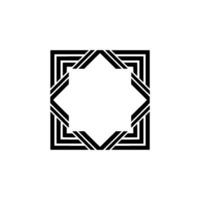 Geometric Deco Frame, Minimalist, Lines - Geometry vector