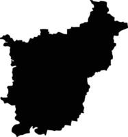 Santiago Tuxtla Mexico silhouette map vector