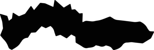 Santo Afonso Brazil silhouette map vector