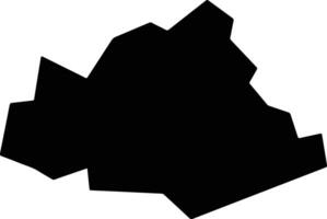 Santo Cristo Brazil silhouette map vector