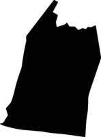 Santo Domingo Armenta Mexico silhouette map vector