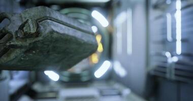 Majesti CGI Gas canister floating in zero gravity on the space station video