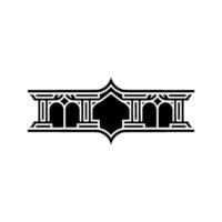 Art Deco Architectural Emblem, Geometric, Architecture vector